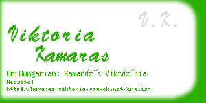 viktoria kamaras business card